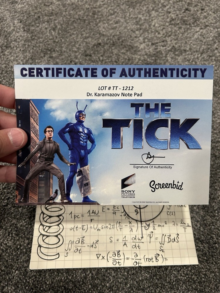 Screen The Tick Prop Dr. Karamazov Notes