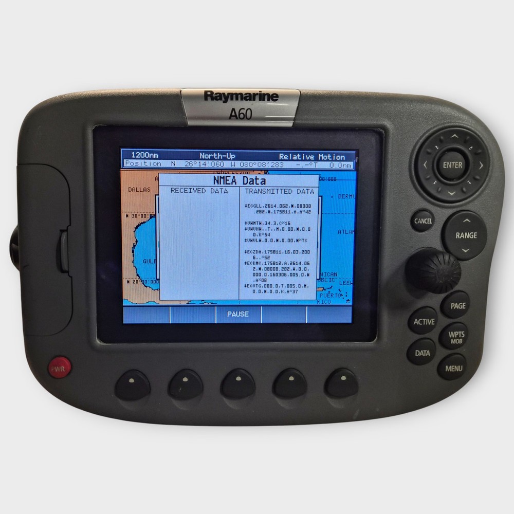 Raymarine A60 Multifunction Chartplotter/Sonar Display --E33026-- Fully Tested