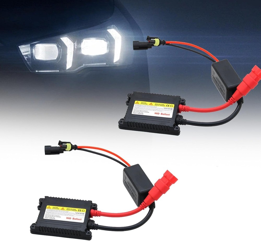 2PCS HID Xenon Ballast DC 12V 35W Slim Headlight Stabilizer Replacement