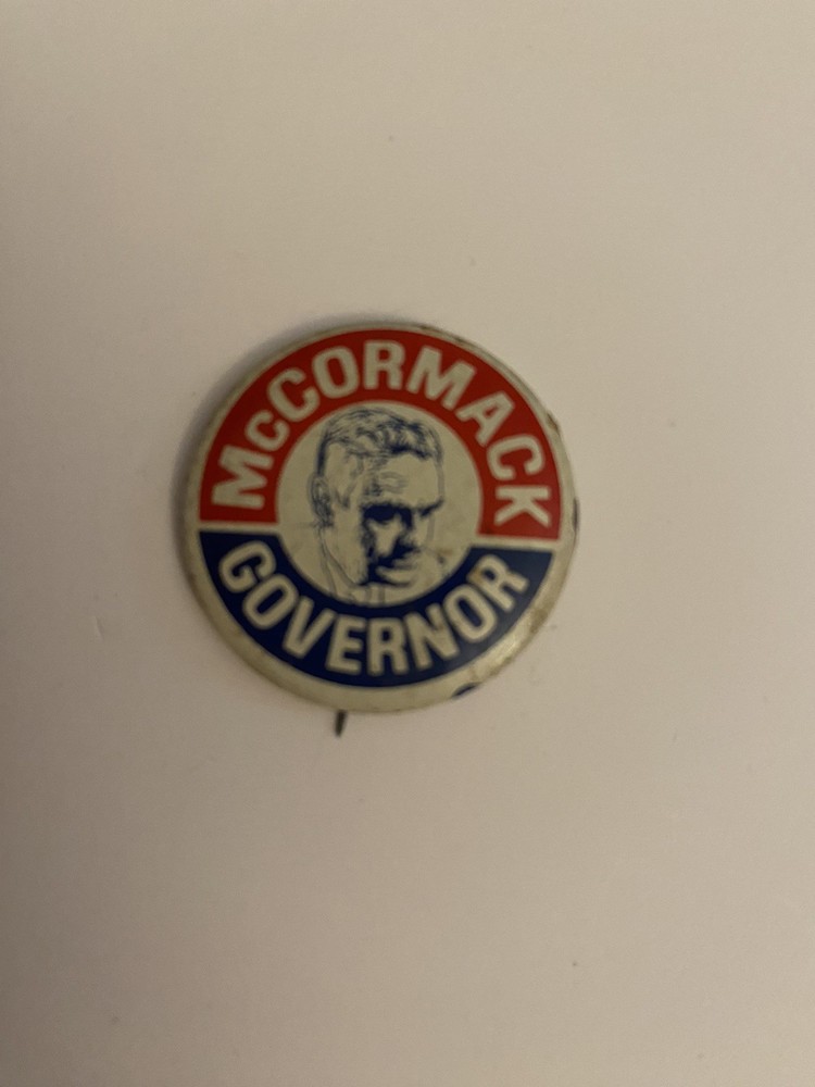 McCormack Governor Pin Back Button P86