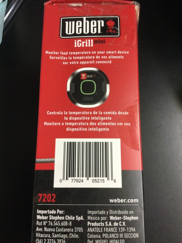 Weber iGrill Mini Digital All Bluetooth Thermometer 2156