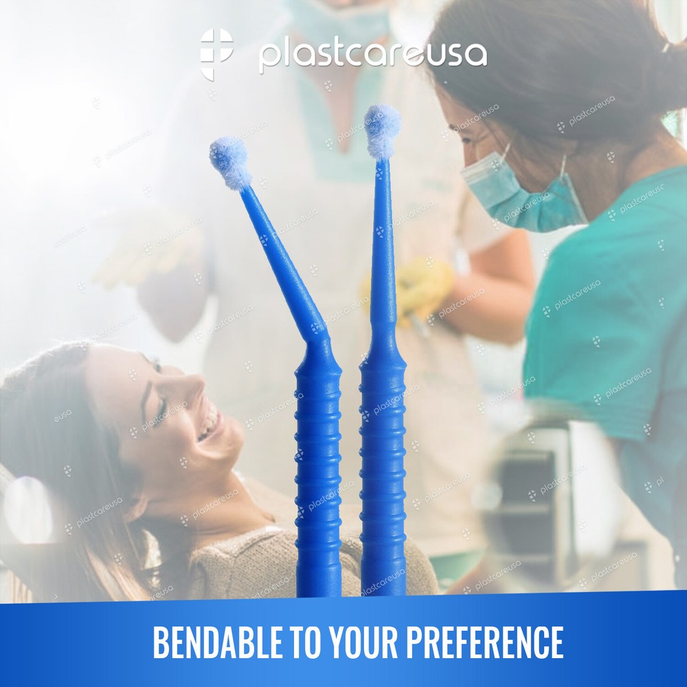 400 (4 Kegs) Blue Micro Brushes Regular Tips, Lash Tools Brush Makeup Eyelash