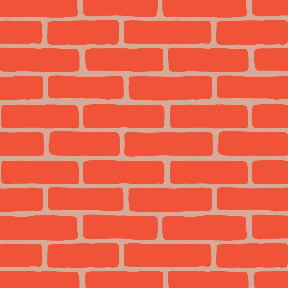 Bricks Craft Stencil - Size MEDIUM - By Cutting Edge Stencils