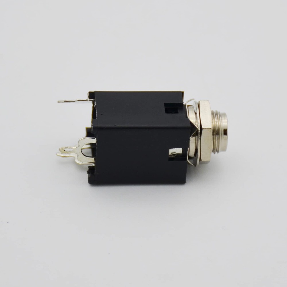Audio 1/4" Jack Female 6.35mm TRS Stereo Panel Mount Socket Guitar Input Jack...