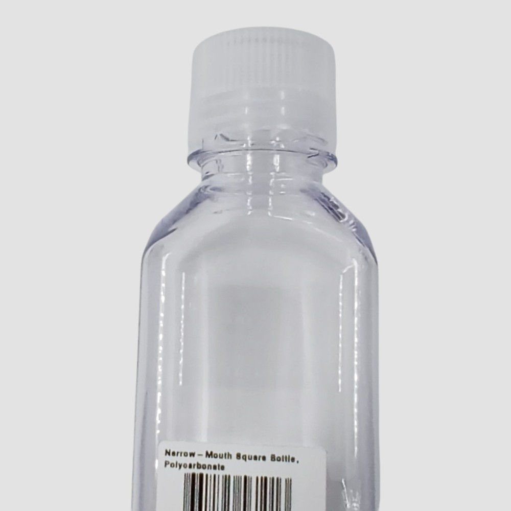 Nalgene Transparent Lexan Square Storage Bottle 8 Oz.