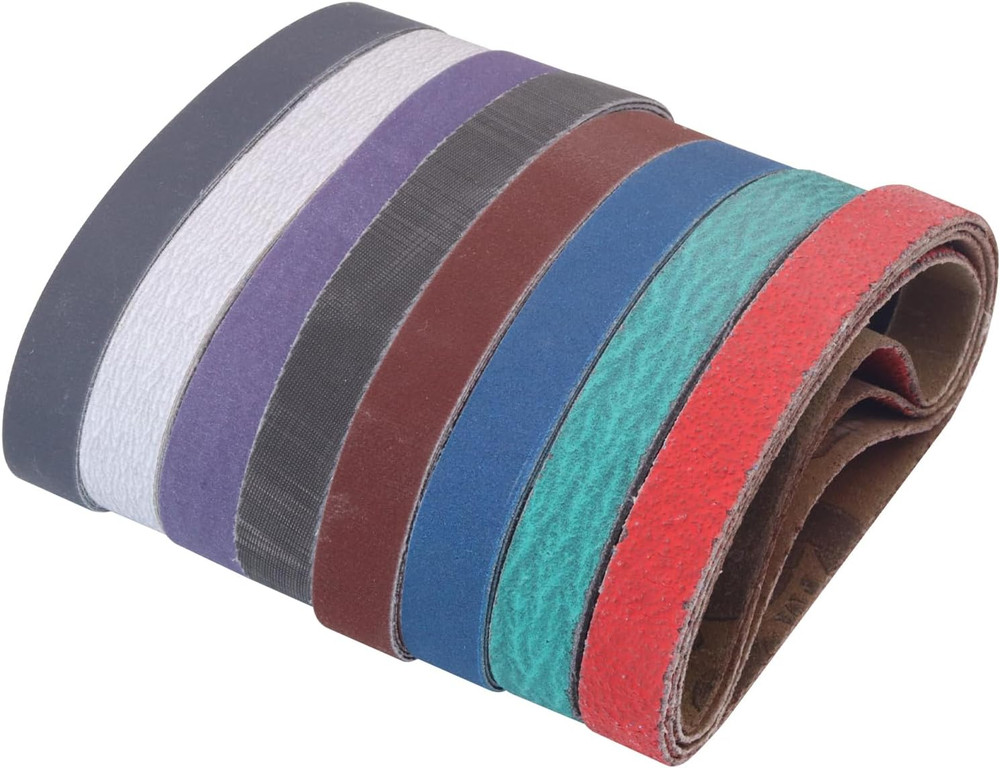 32 Pack 1/2" X 10" Replacement Knife Sharpener Sanding Belts for Work Sharp WSCM