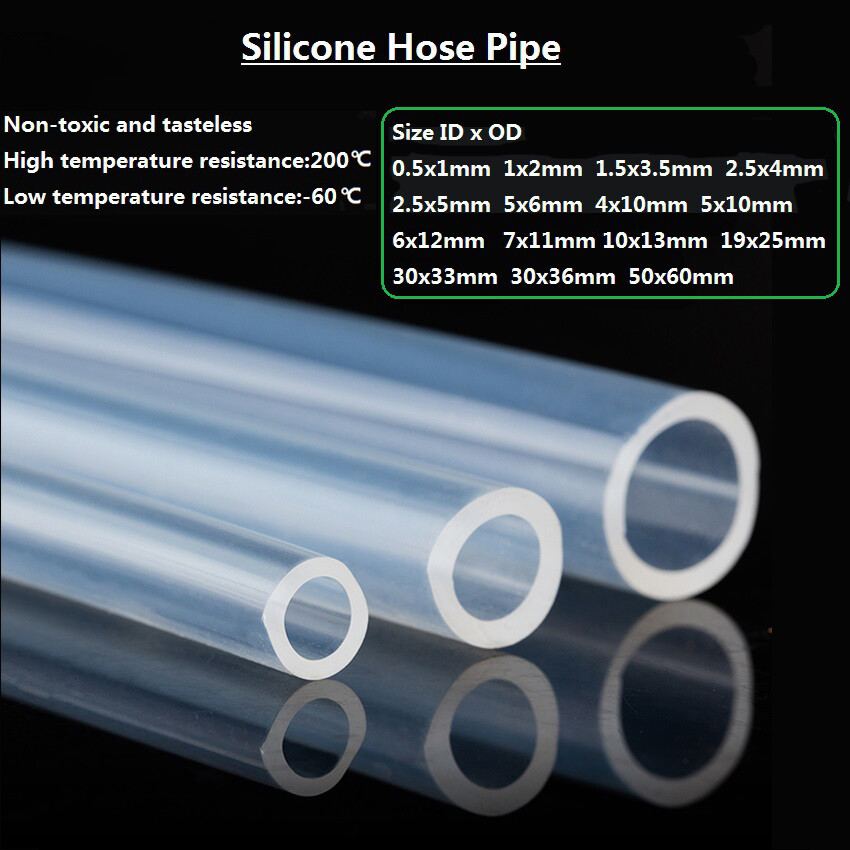 Clear Food Grade non-toxic Silicone Hose Tube Pipe For Water/Milk/Beer/Air