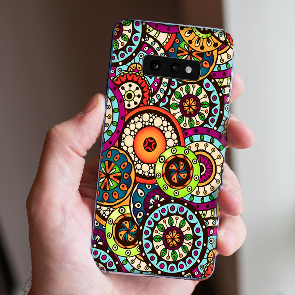 Skins Decal wrap for Samsung Galaxy S10e - Ethnic Circles Pattern
