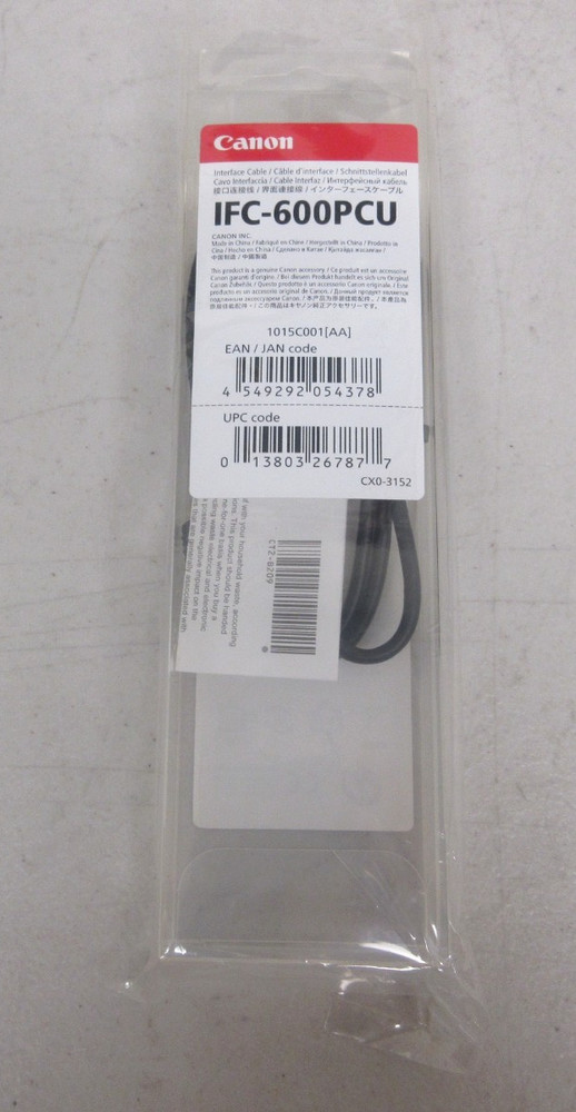 Canon Interface Data Transfer Cable Model IFC-600PCU *NEW*