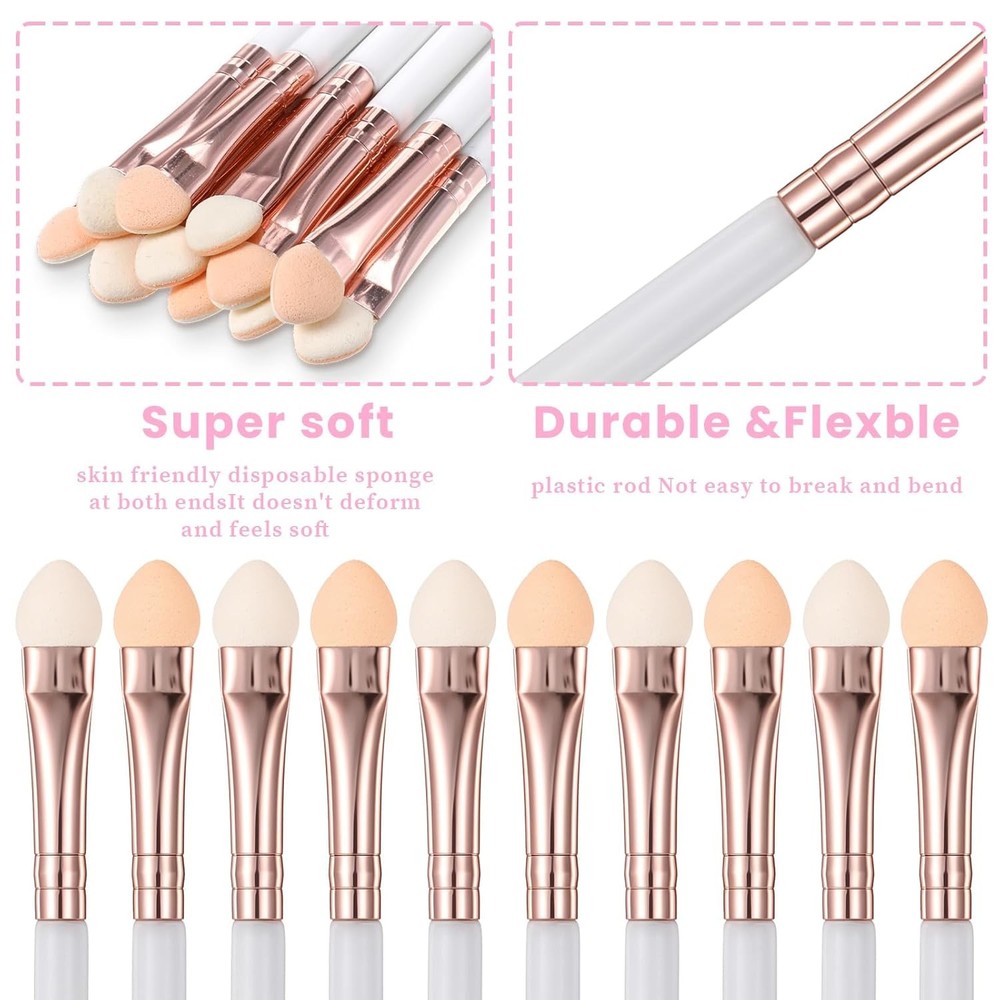 20pcs Eyeshadow Brush Sponge Applicators Tool Reusable Eyeshadow Applicators Too