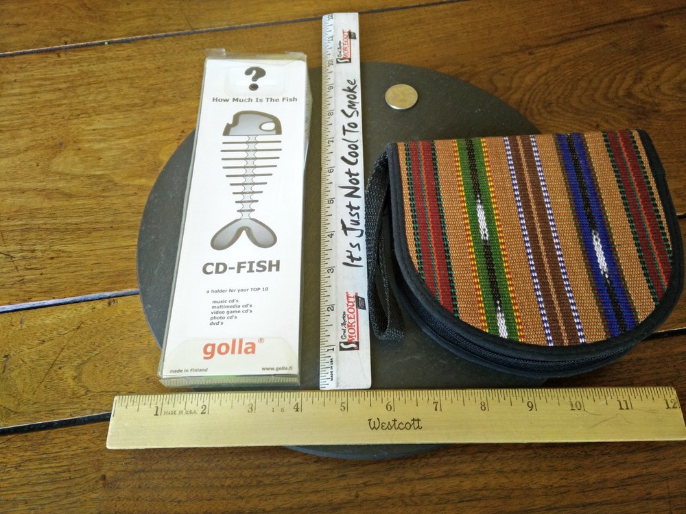 Golla Finland fish bone shape CD storage holder organizer compact disc