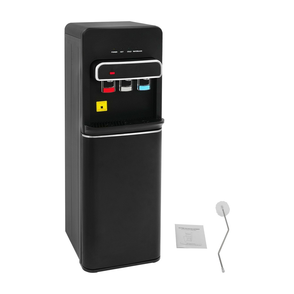 Bottom Loading Hot & Cold and Room Temperature Water Dispenser Cooler Black