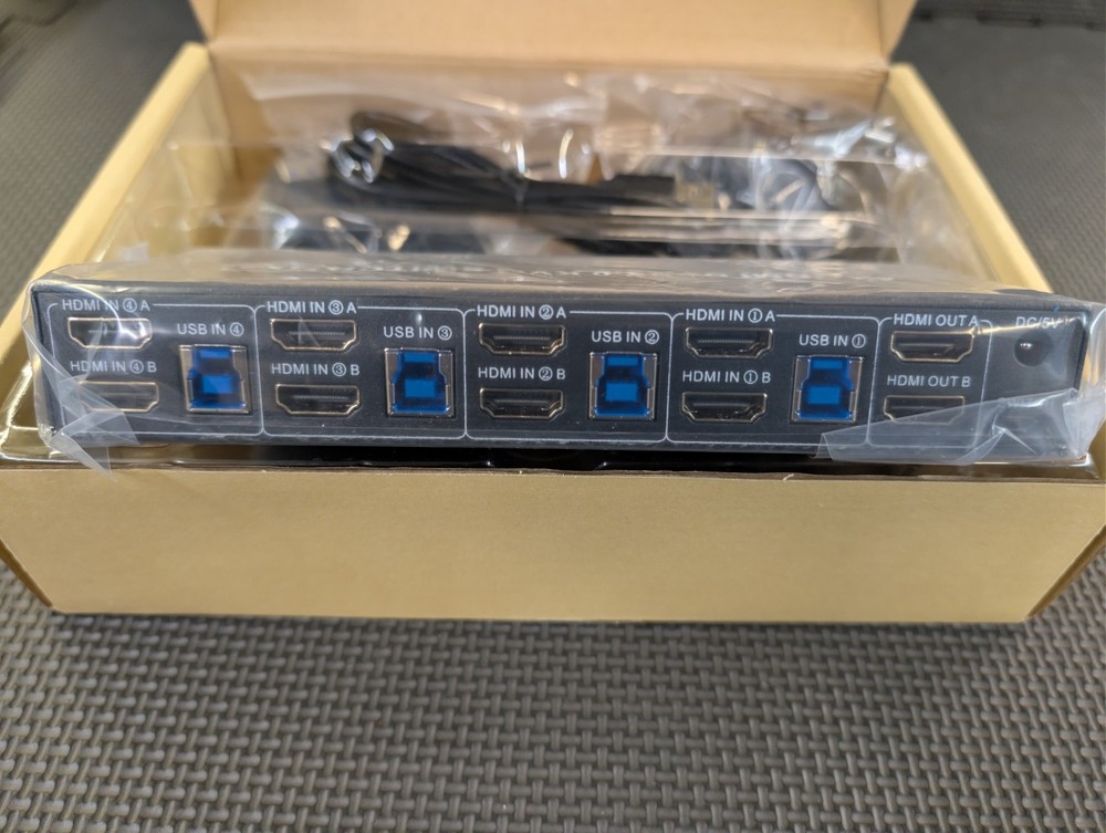 4 Output HDMI Audio Video Processor TV Matrix Controller Splitter 4x2