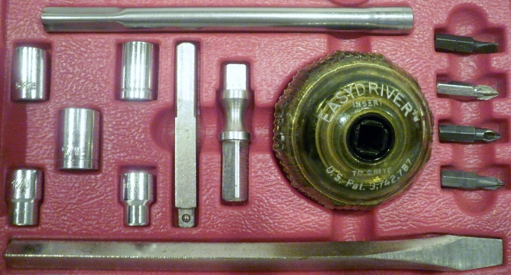Vintage Creative Tool Easydriver Ratchet Power Ball Tool System with Case