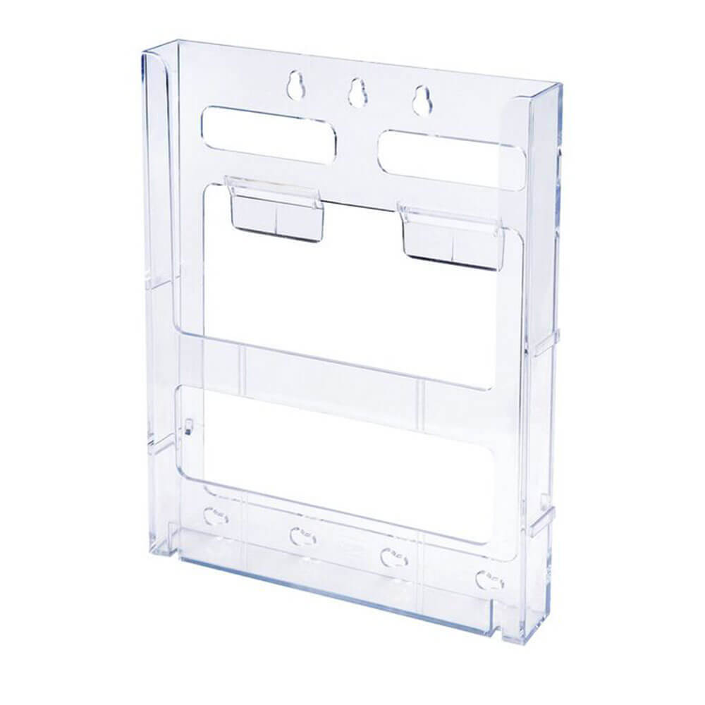 Deflecto Interlocking Design Portrait Orientation Lit Loc Brochure Holder A4