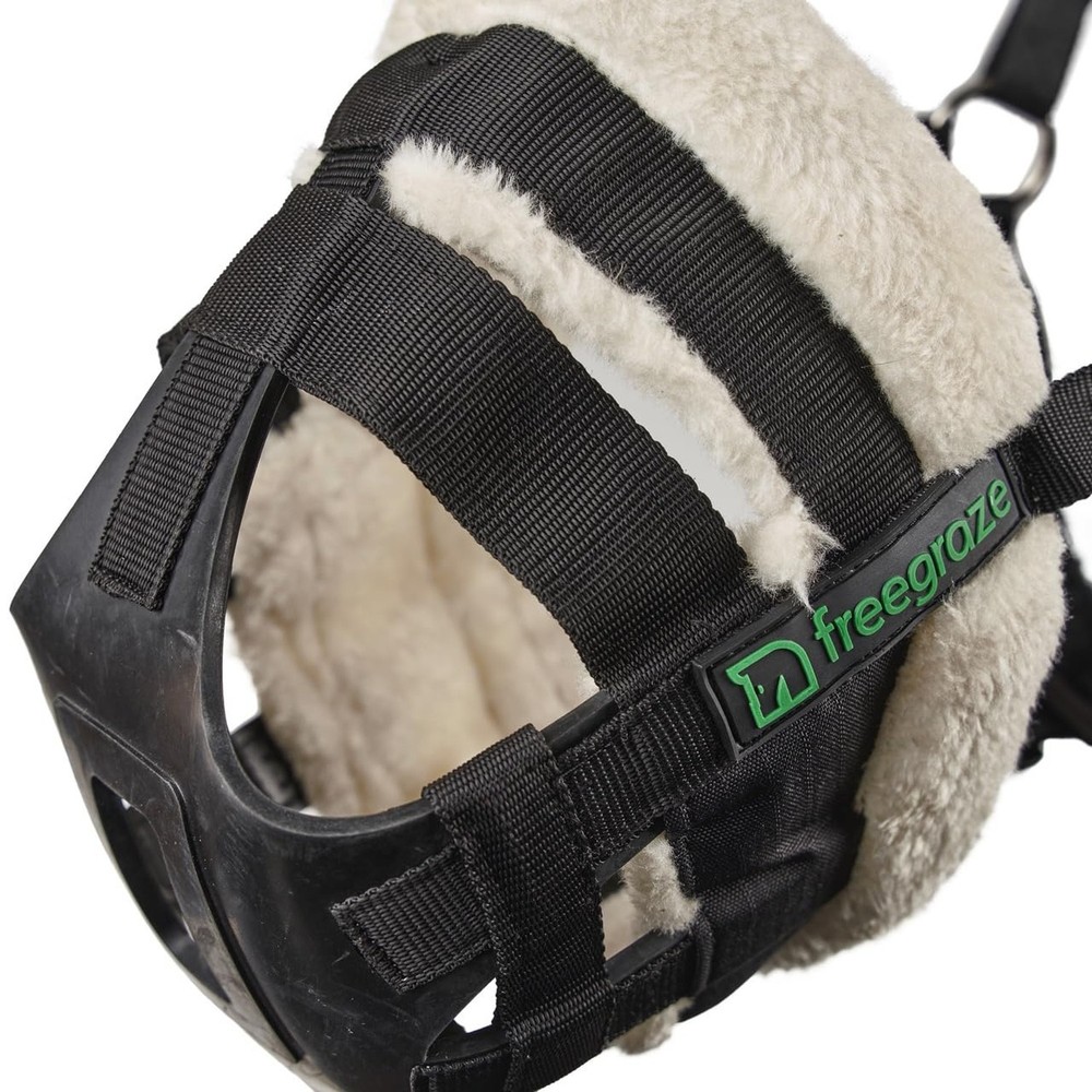 Shires FreeGraze Airflow Grazing Muzzle (Black, Full) Black