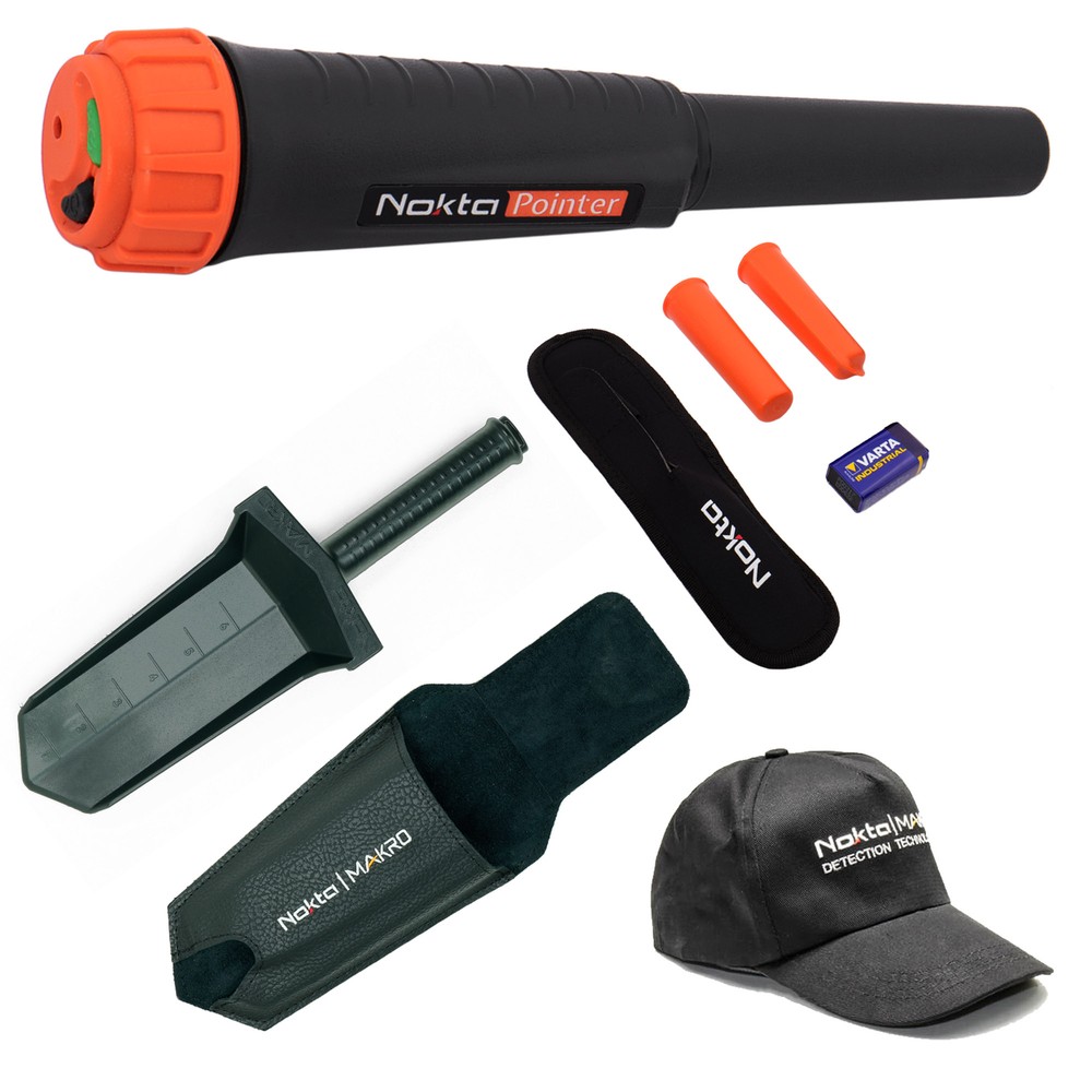 Nokta Pointer Waterproof Pinpointer Metal Detector with Digger & Cap