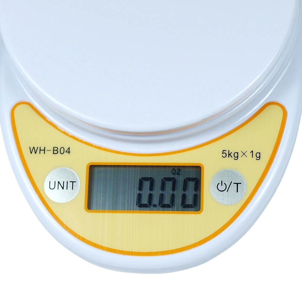 Multi Function Digital Kitchen Scale w/ Weighing Bowl for Food Kitchen 11lb 5kg