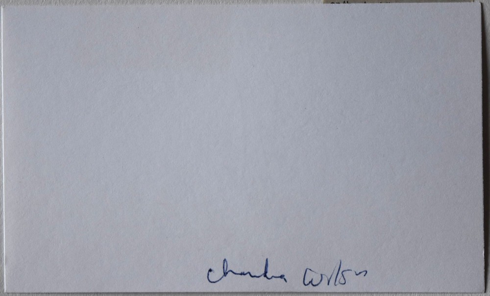 Bill Williams Hand Signed Card