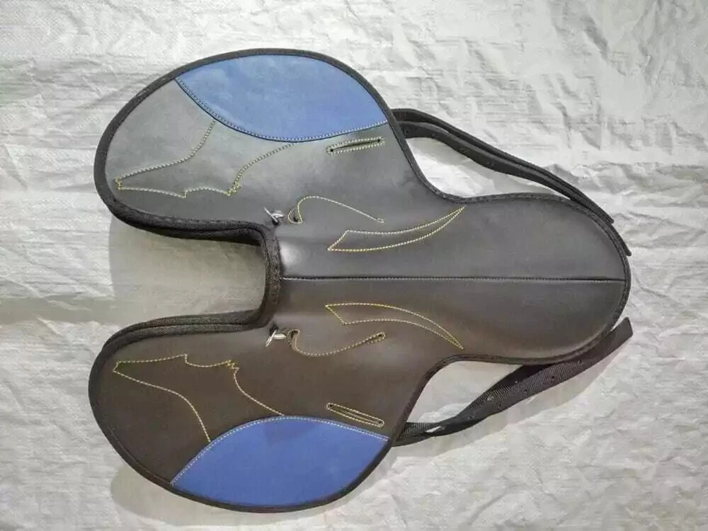 Patent Synthetic Race Exercise Saddle Light Weight All Size With Stirrup & Strap