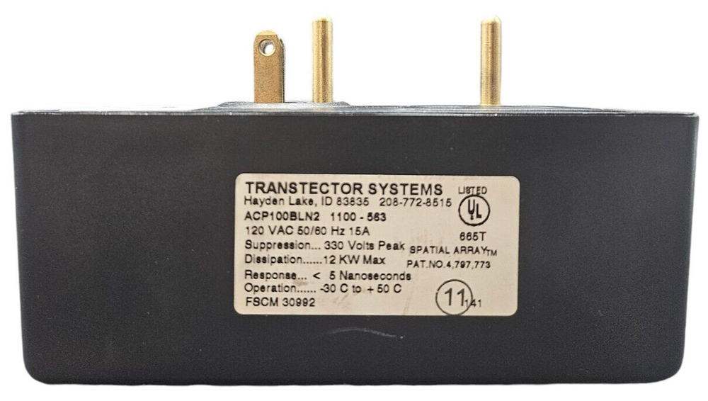 Transtector Systems Transient Voltage Surge Suppressor | ACP100BLN2