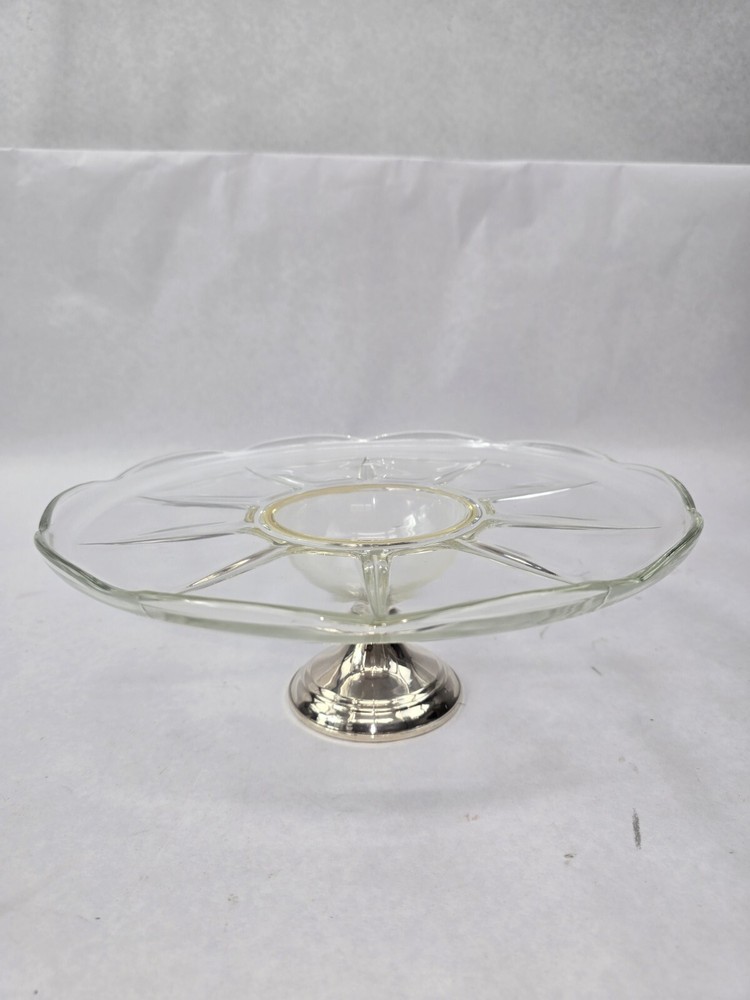 Duchin Sterling Weighted Yellow Cake Plate