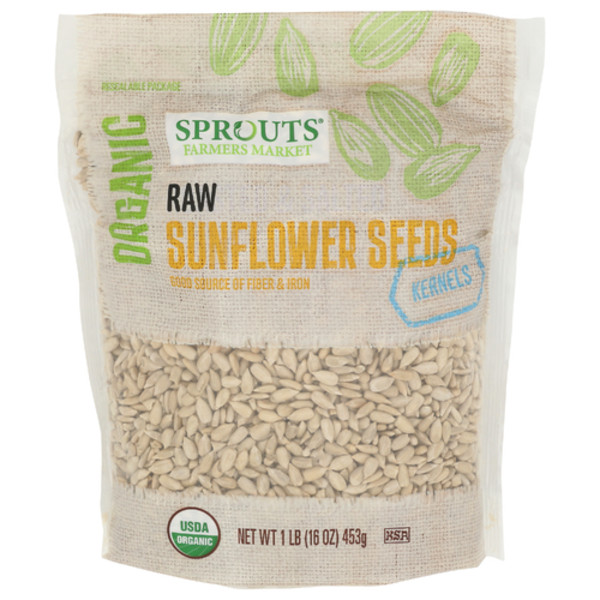 2 Pack - Sprouts Organic Raw Sunflower Seed Kernels 16 oz