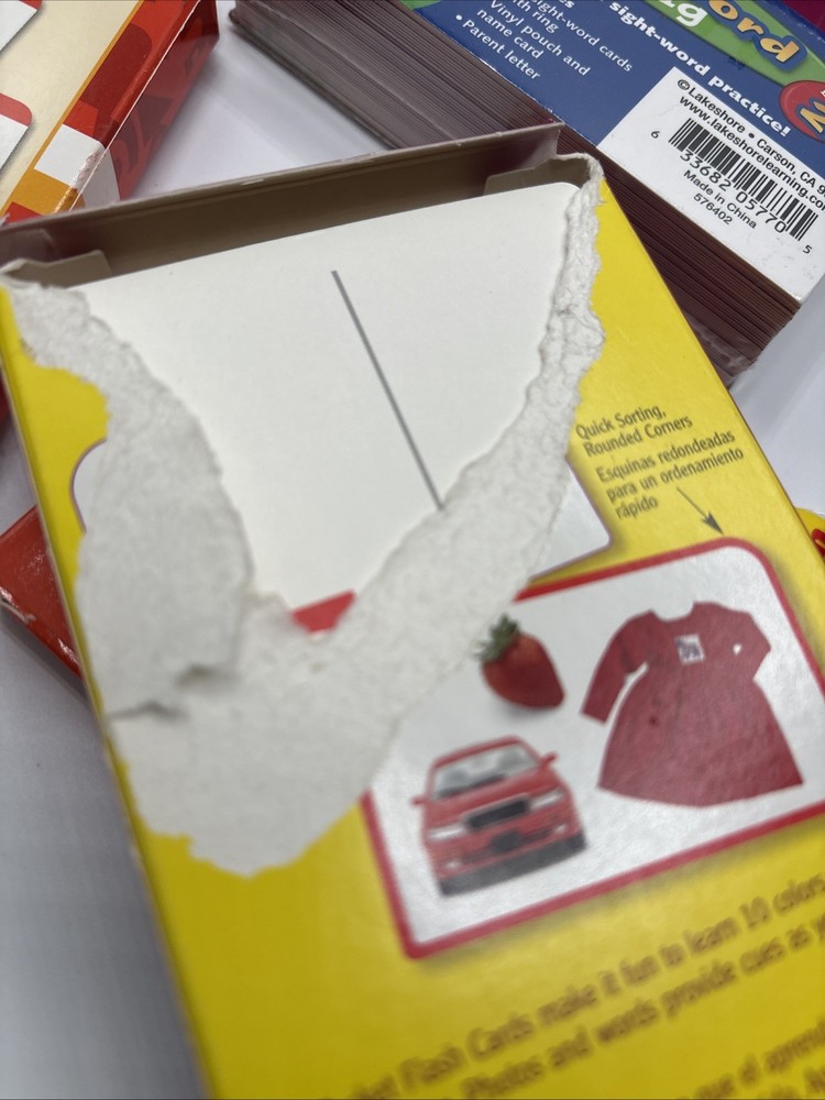 Various Math/Reading /sight Words Flash Cards & Word Strips Some Pre-owned