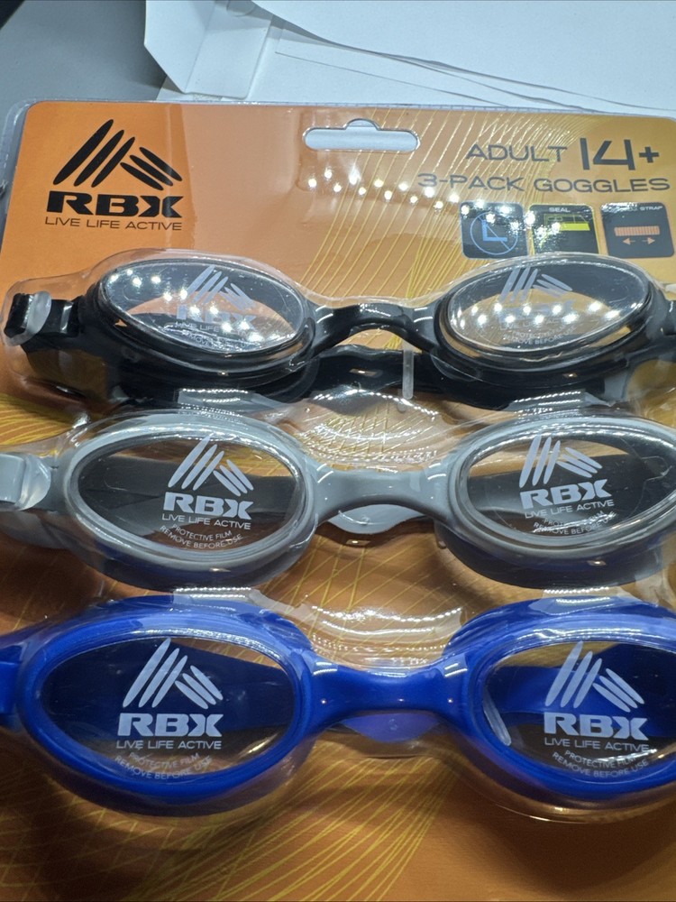 RBX 3- Pack Goggles Adult 14+