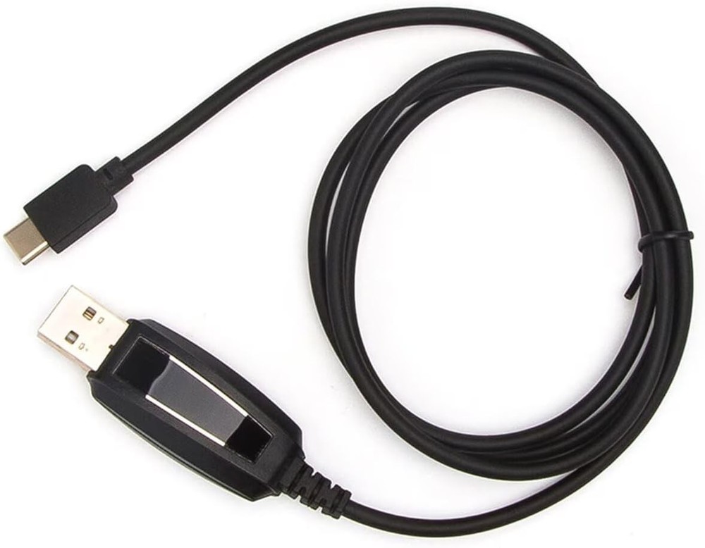 Type-C Two Way Radio USB Programming Cable Black-Programming Cable-Type C