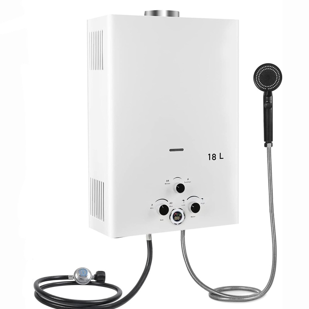 18L Hot Water Heater, LPG Propane Gas Water Heater, On Demand Instant Boiler ...