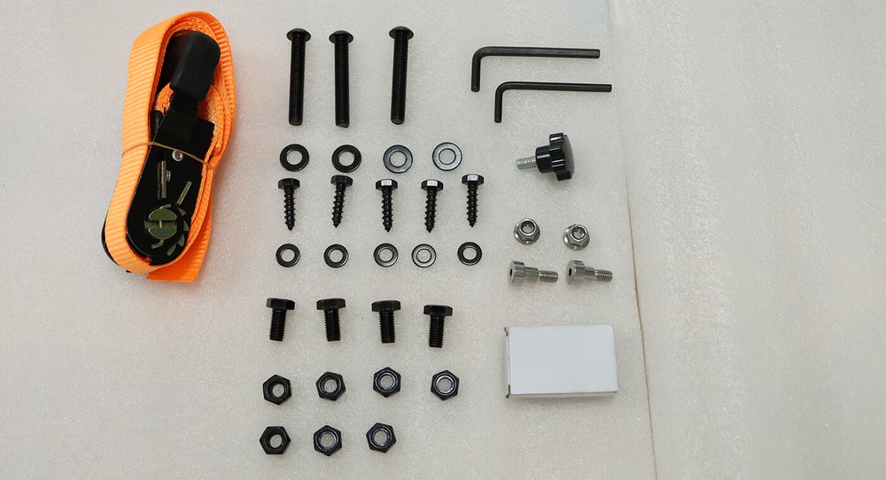 Adjustable Backpack Blower Sprayer Rack for Open & Enclosed Landscape Trailer