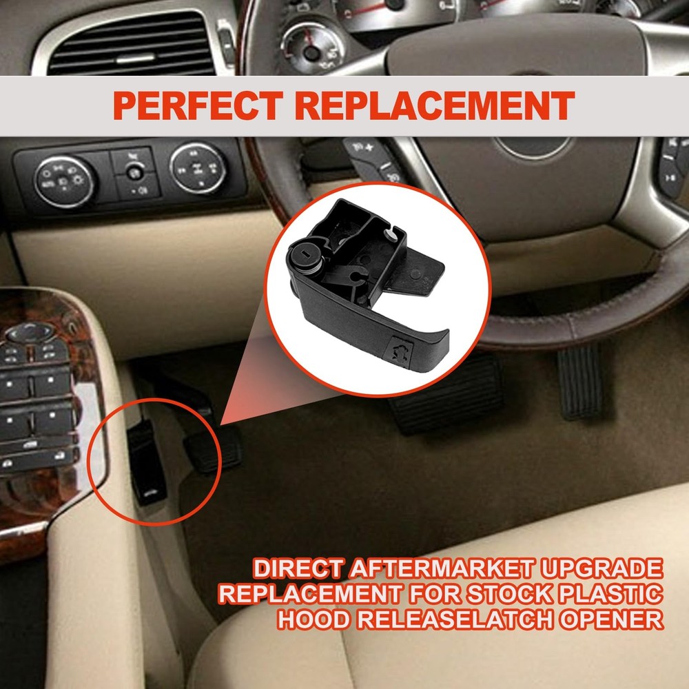 Hood Latch Release Handle Interior Pull Fits GMC C1500 K1500 1995-2007