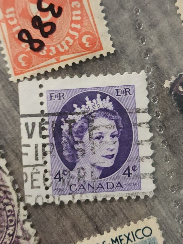 Canada Foreign 4c Purple Stamp Used - #A390