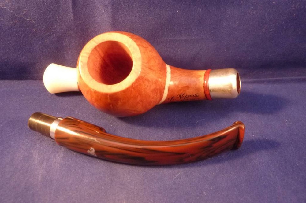 Pipe Luigi Viprati ** Special with Double Silver
