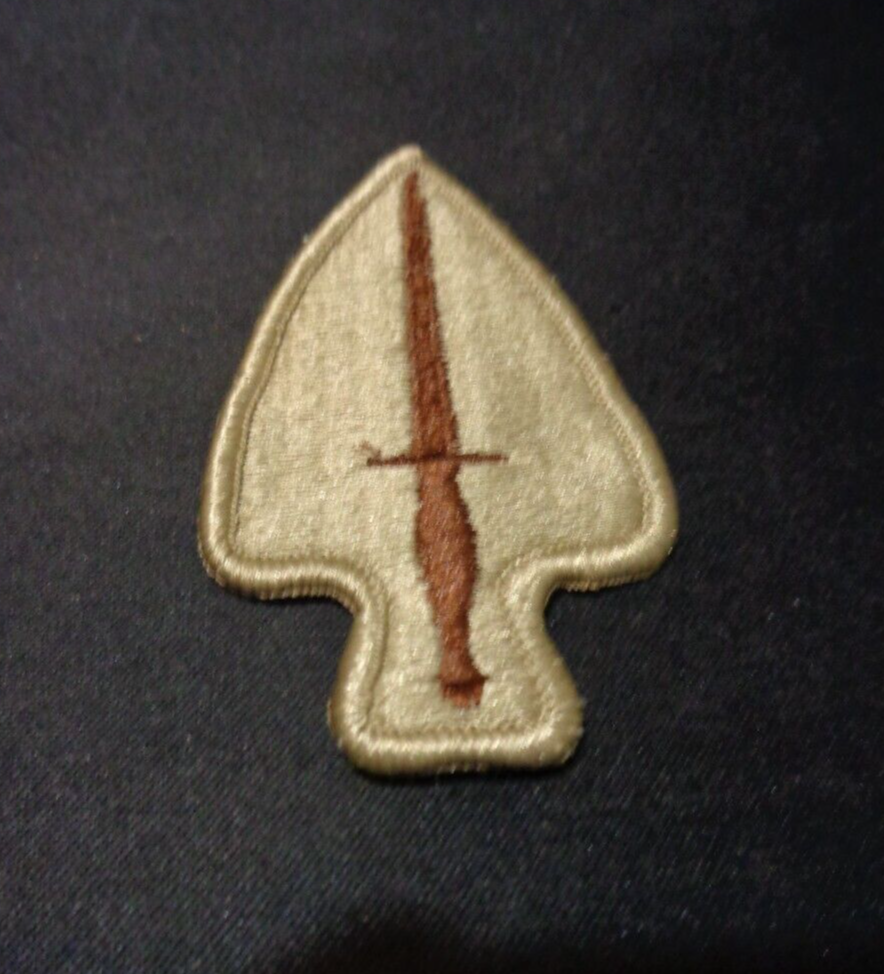 US ARMY TAN DESERT SUBDUED SOCOM SPECIAL OPERATIONS CMD PATCH BADGE GULF WAR