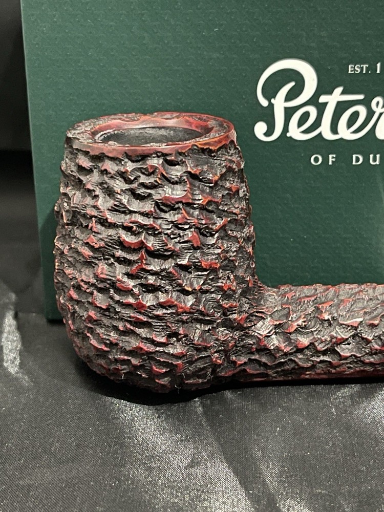 Peterson House Pipe Billiard Rustic Fishtail NEW & BOXED