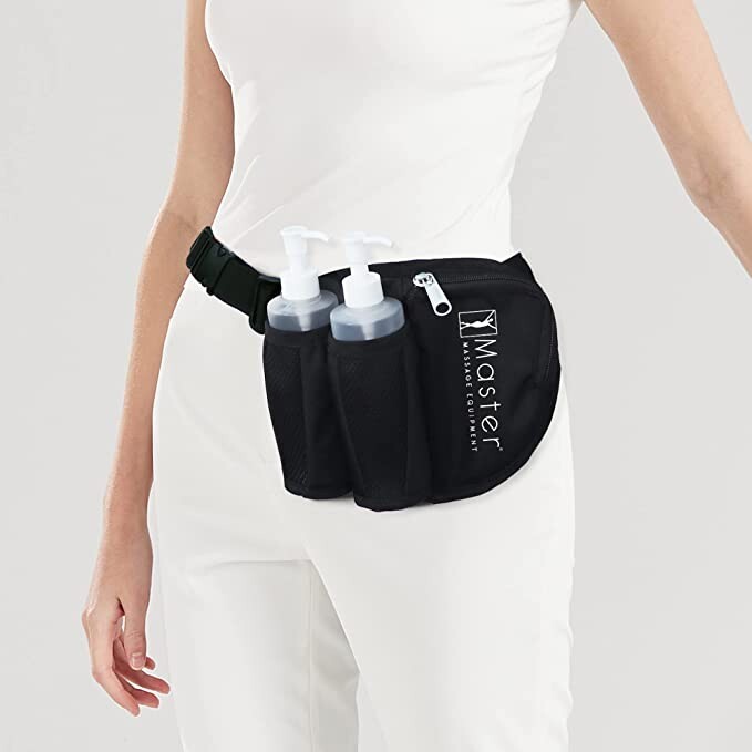 Master Massage Double Bottle Massage Oil and Lotion holster (includes 2 Bottles)
