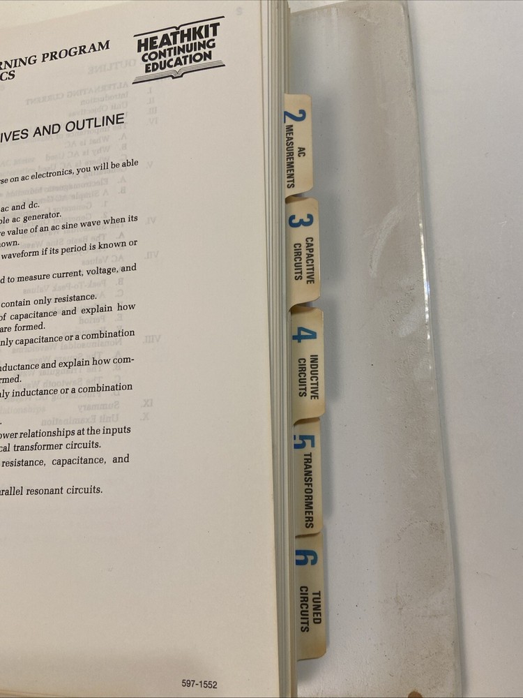 Heathkit Continuing Education EE-3102 AC Electronics Learning 6 Chapters