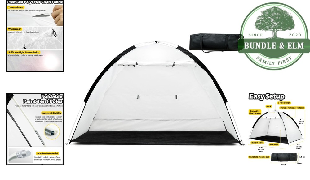 Hobby Paint Shield Tool with Storage Bag and Foldable Connection Poles