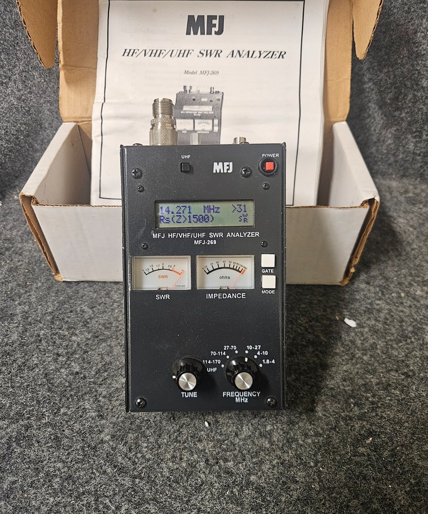 MFJ-269 RF Analyzer Ham Antenna Analyzer  with manual and box