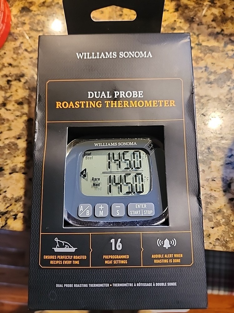 Williams Sonoma Dual Probe Roasting Thermometer Kitchen Cooking