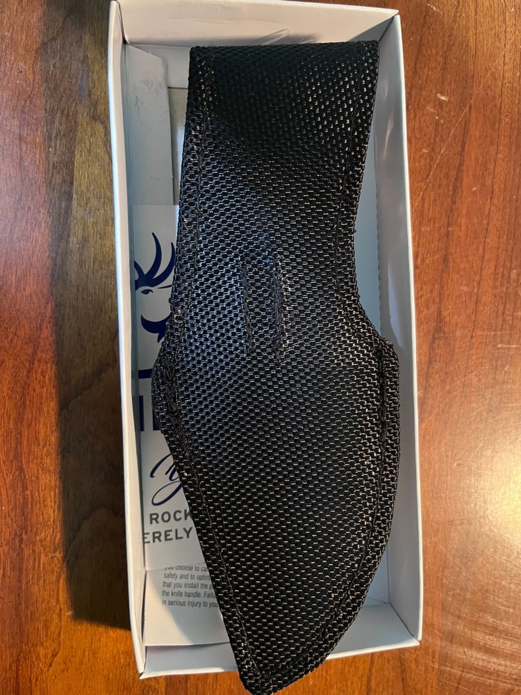 RMEF BROWNING MODEL 087 FIXED BLADE KNIFE W/SHEATH