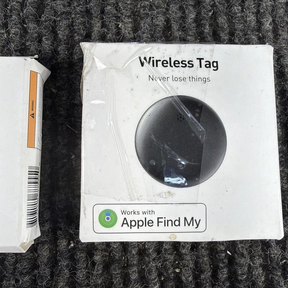 2 pack Rexzol Wireless Tag Black Compatible with Apple Find My
