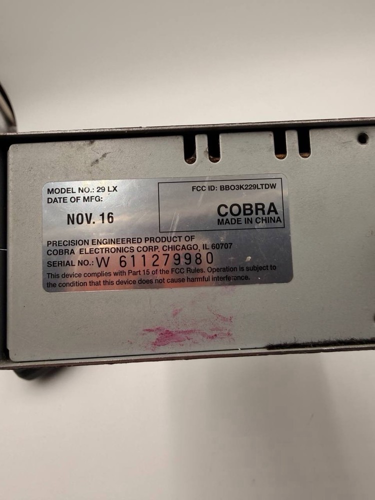 📻 Cobra CB Radio Base Unit with Microphone — Tested & Working