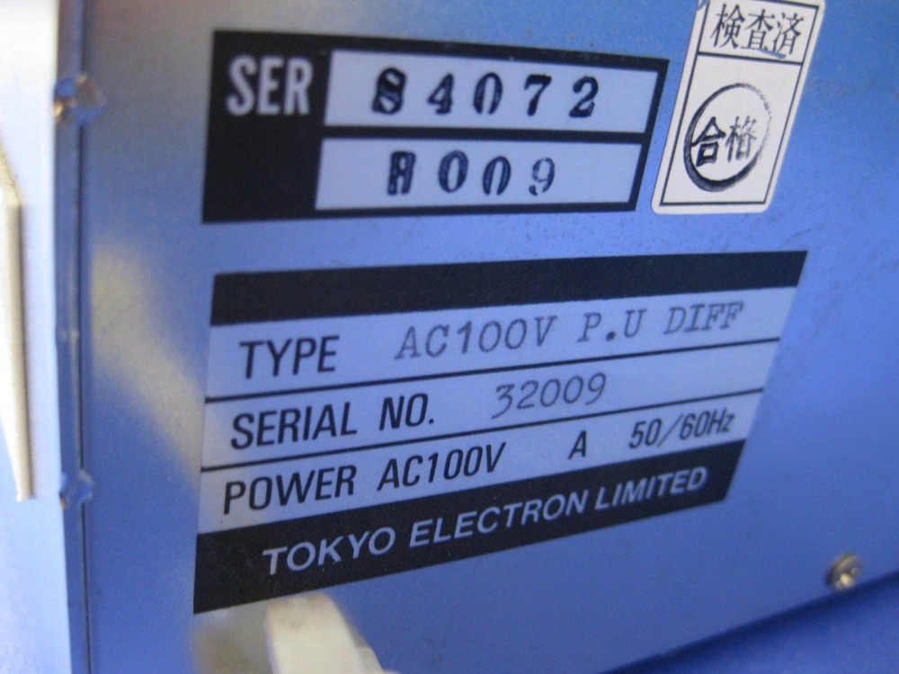 TEL Tokyo Electron AC100VPU DIFF Power Unit