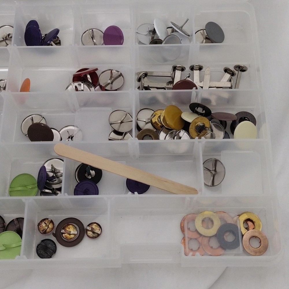 Stampin Up! Assorted Brads With Clear Case