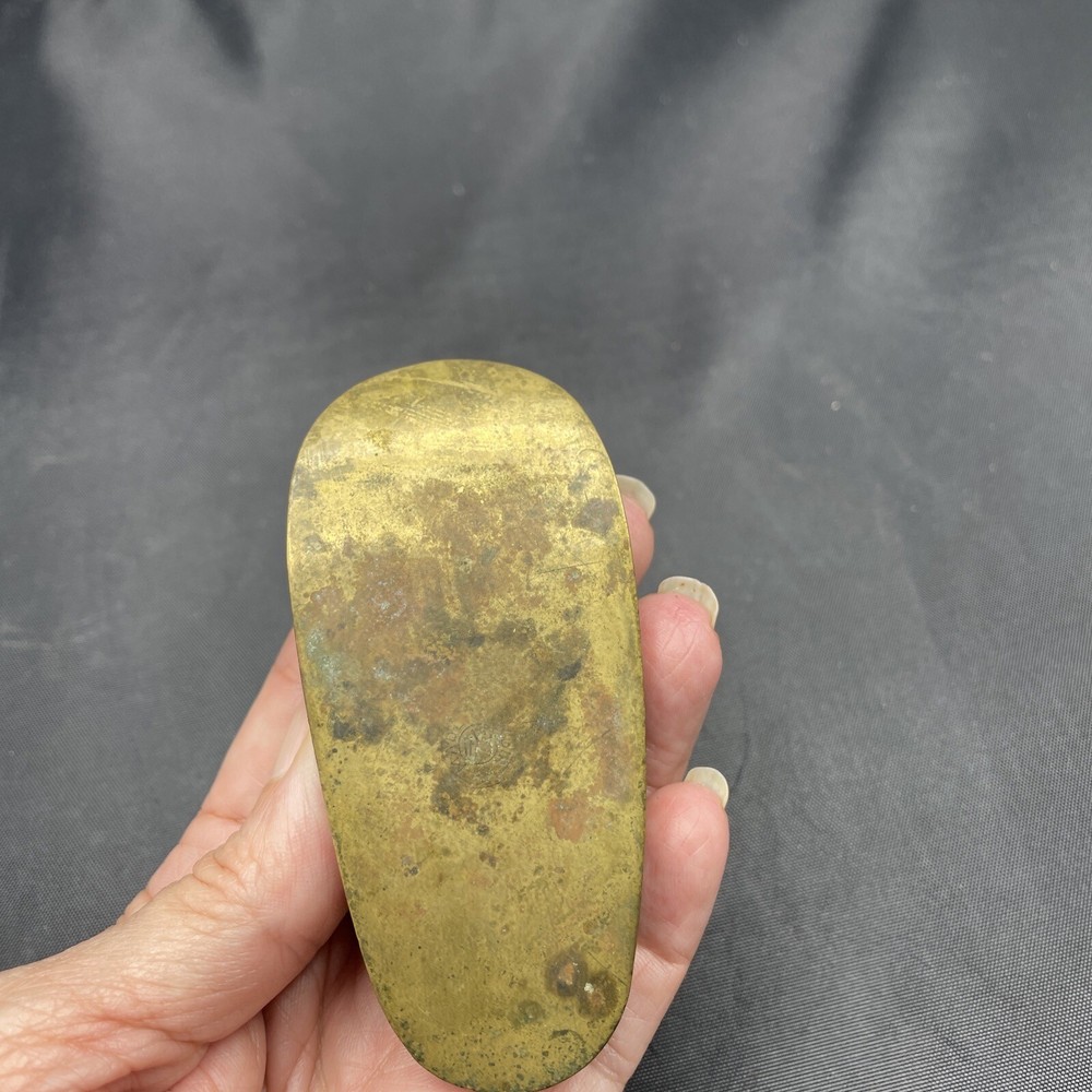 Vtg Brass Small Shoe Ashtray
