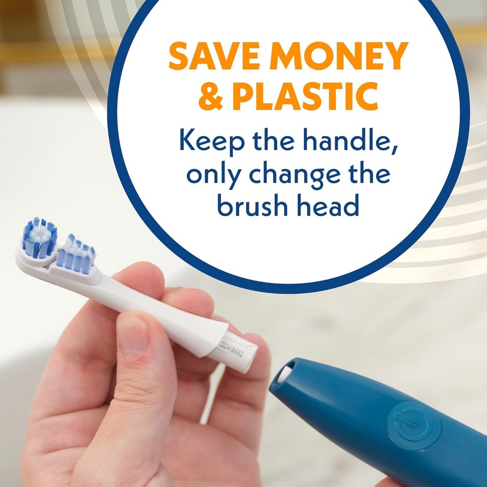 Spinbrush PRO Clean Replacement Heads, Electric Toothbrush Refills,2 Count