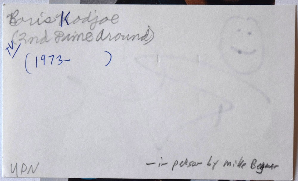 Boris Kodjoe Hand Signed Card